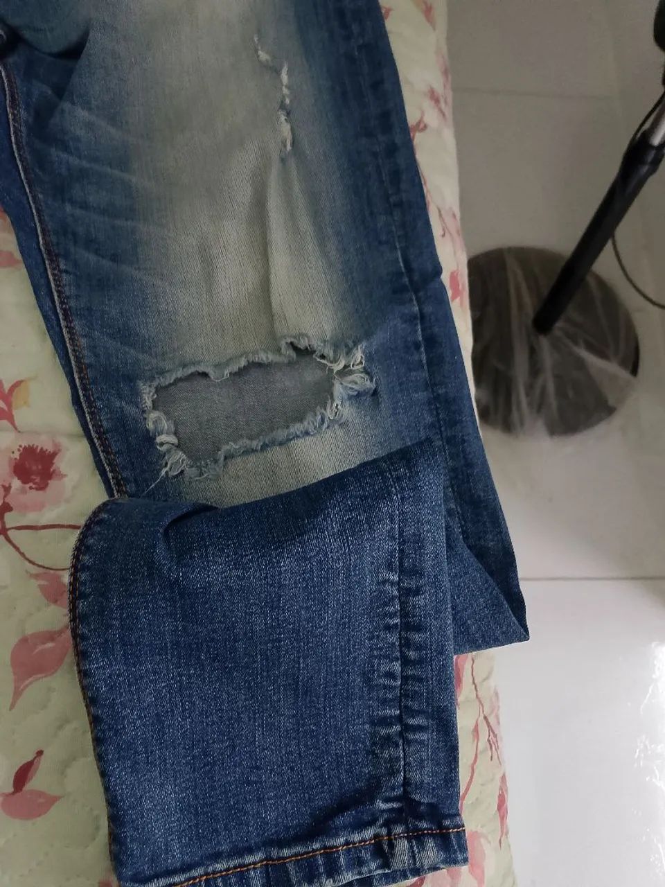 Calça Jeans da Moda BLUE Steel internacional - Foto 4