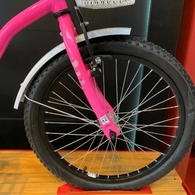 Bicicleta Infantil Dalannio Beach Retrô Aro 20 Rosa Chiclete Nova - Foto 5