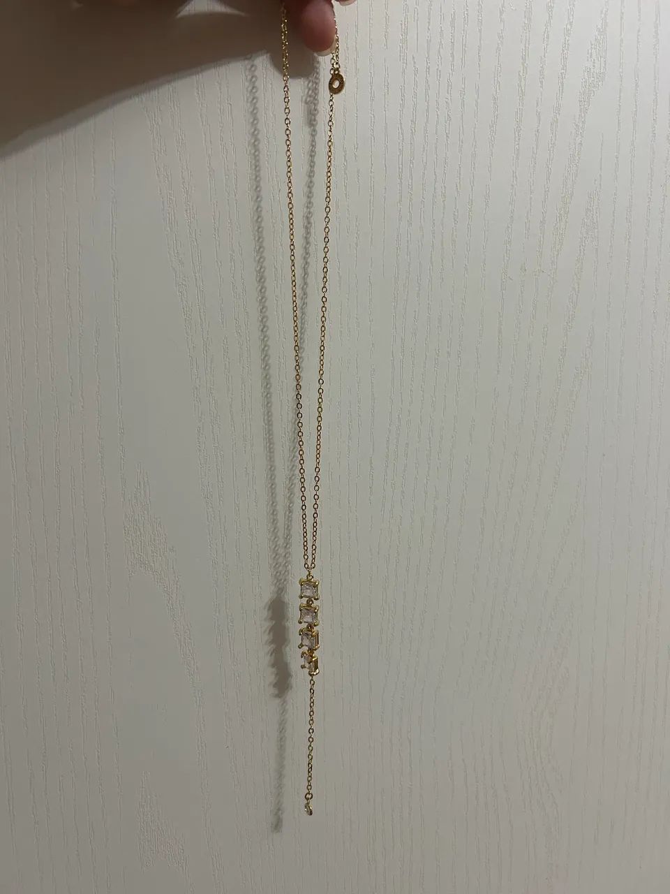 Colar Dourado Longo com Pedras - Morana