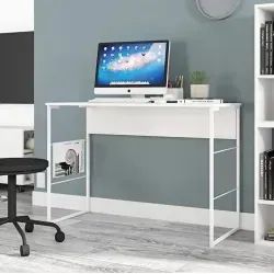 CAEMMUN - MESA DE COMPUTADOR FABICK - BRANCO