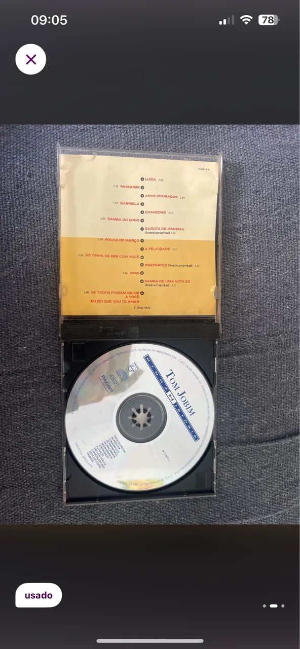 Cd tom Jobim minha história  - Foto 2