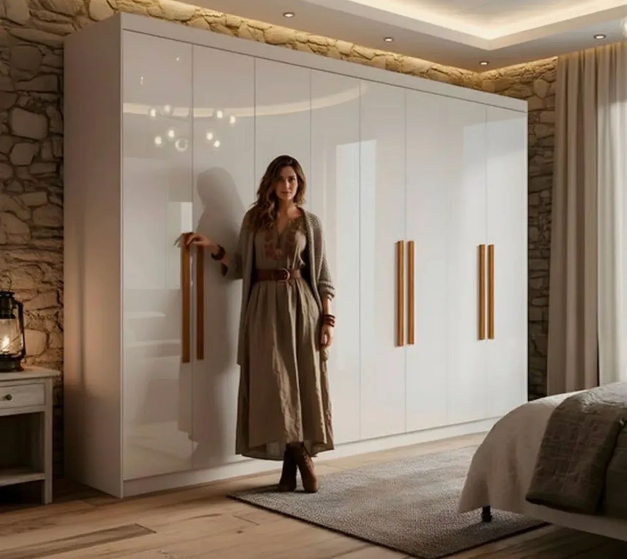 Guarda roupa 8 portas e 4 gavetas internas em mega Promoção! - Foto 4