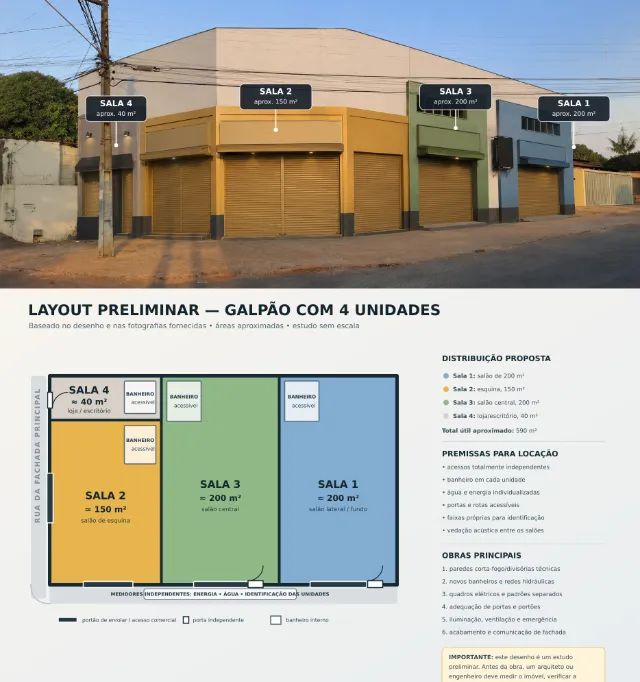 GALPÃO COMERCIAL COMPLETO OU SEPARADOS! OPORTUNIDADE !  - Foto 4