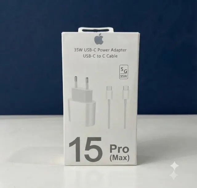 Carregador IPhone 15, 15 Pro, 15 Pro Max 
