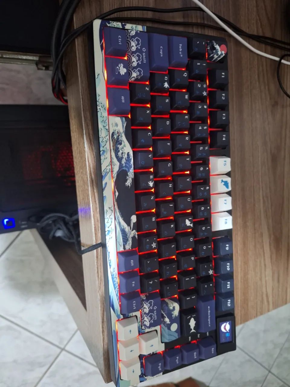 Teclado 75% XVX S-K80 com Display - Foto 2