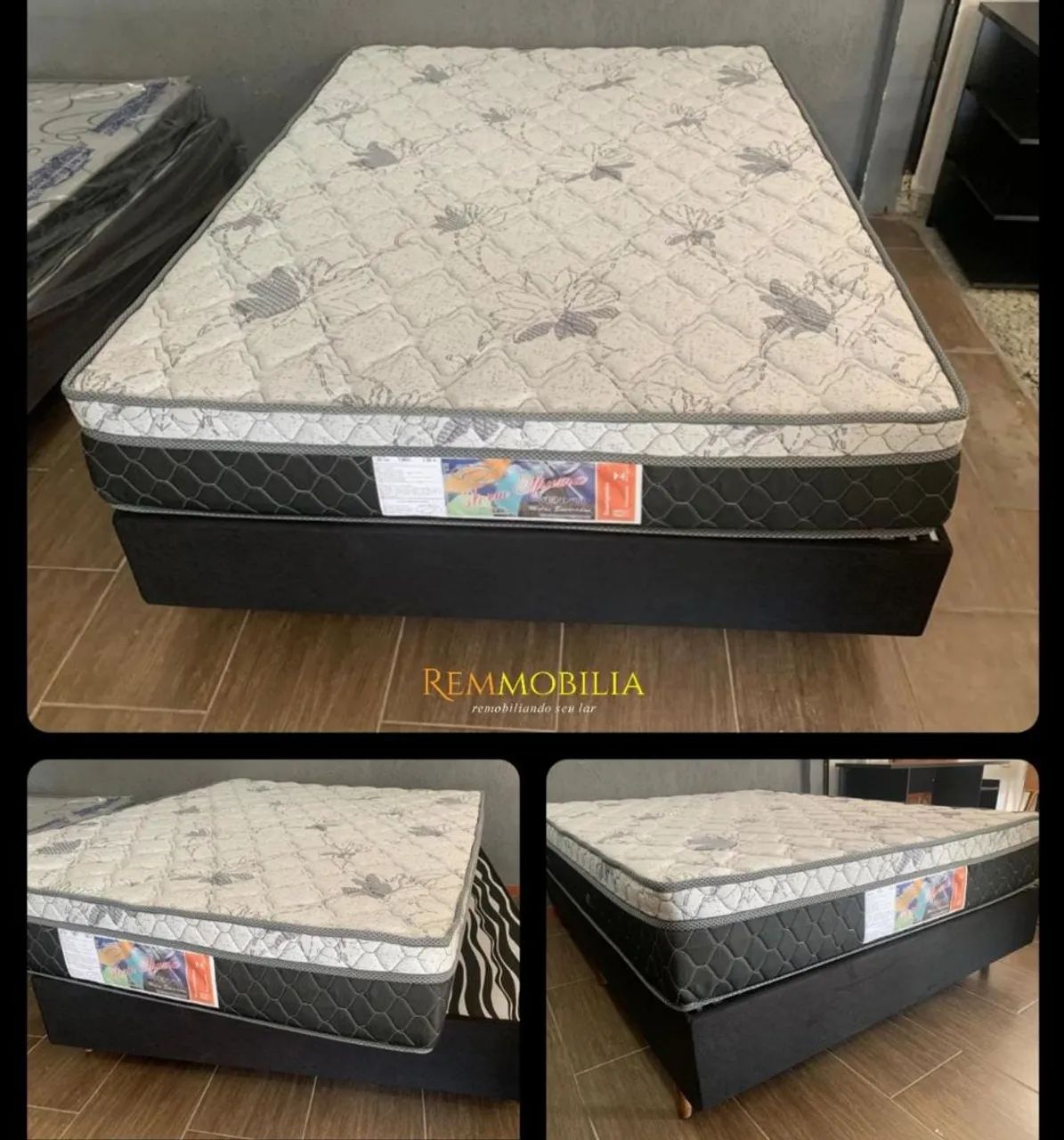 CAMA BOX CASAL MOLAS ENSACADAS - NOVA / ENTREGAMOS 