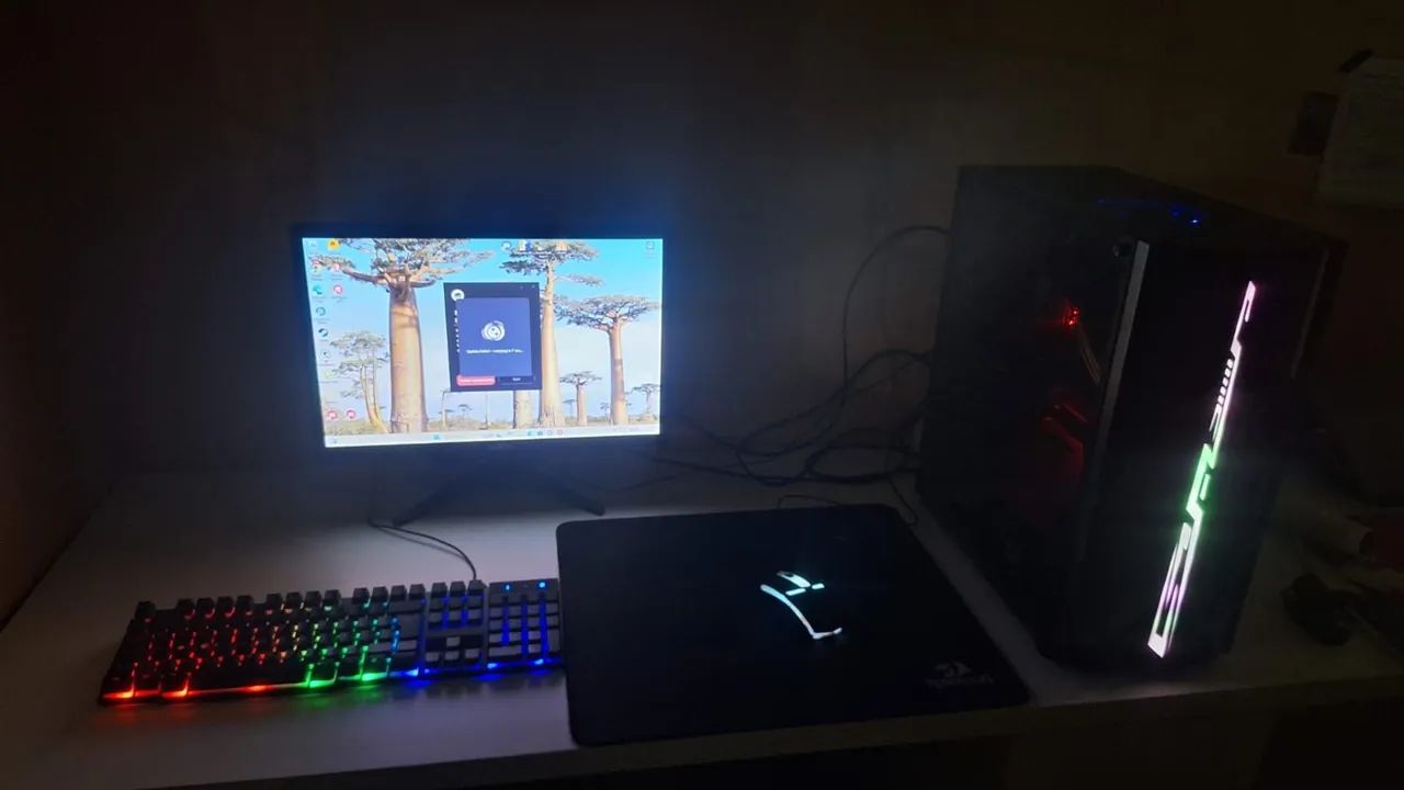 ? PC GAMER COMPLETO + MONITOR + KIT - SÓ LIGAR E JOGAR ?