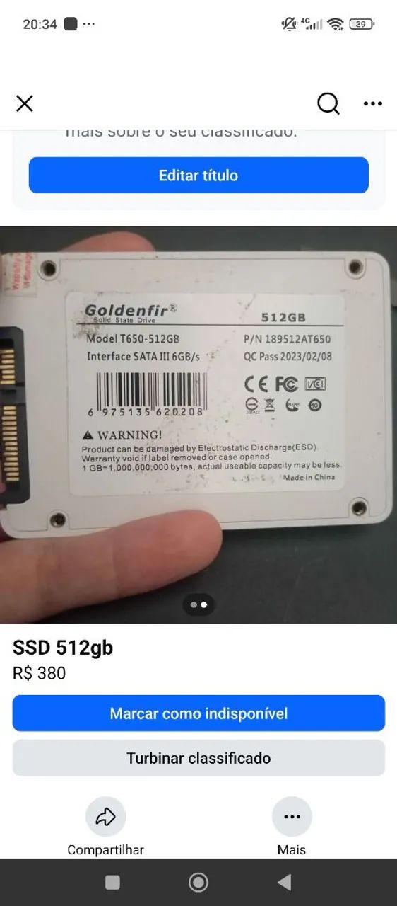 SSD 512gb - Foto 2