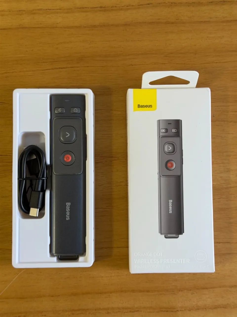 Passador de Slides Baseus com Laser | USB-C Recarregável