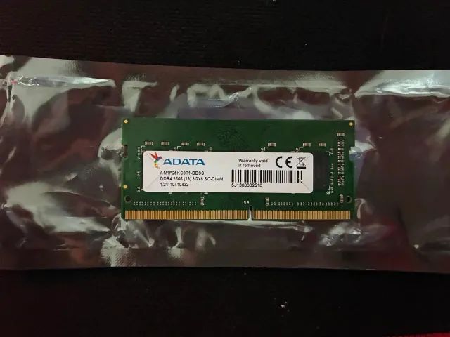 Memória RAM Notebook DDR4 Adata 8gb 2666mhz