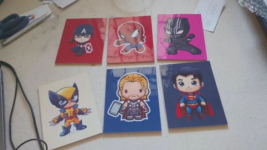 Quadrinhos Decorativos 10x13 cm - Kit dos Heróis