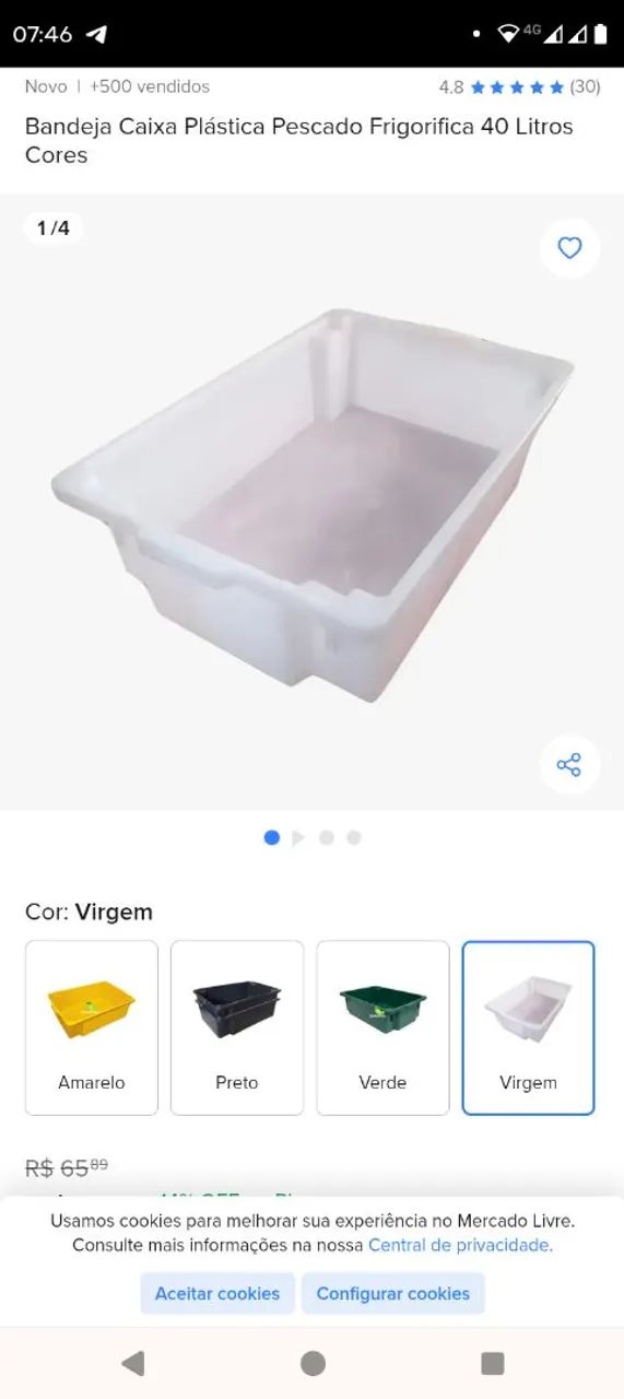 Bandeja de plástico 