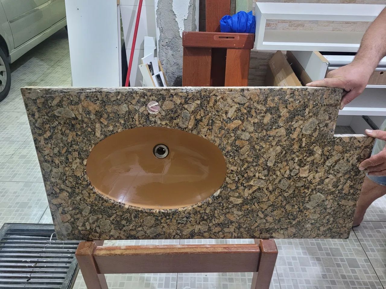 Pia de Mármore em Bom Estado - R$ 100 - Foto 2