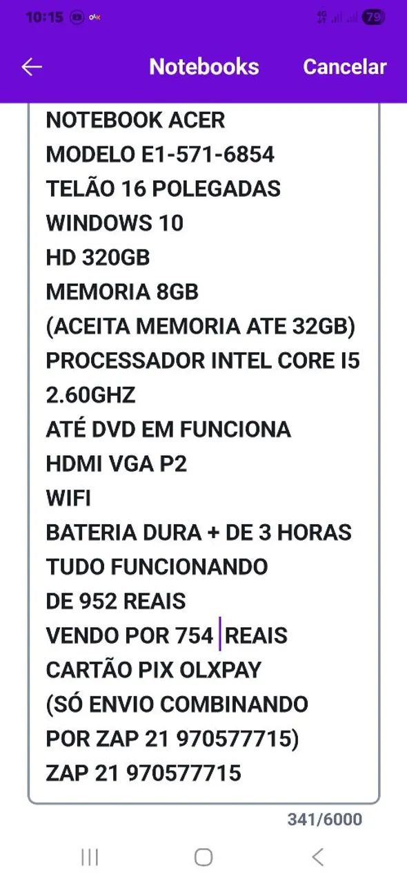 NOTEBOOK i5 BATERIA 3hs HDMI - Foto 3