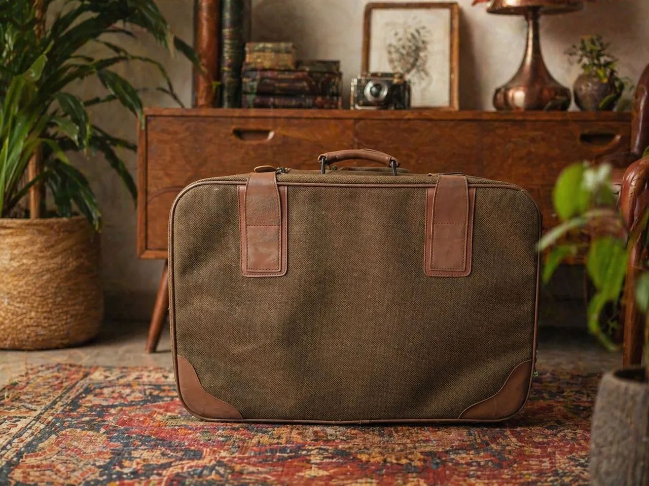 Mala Vintage Anos 60/70 - Estilo Retrô Clássico