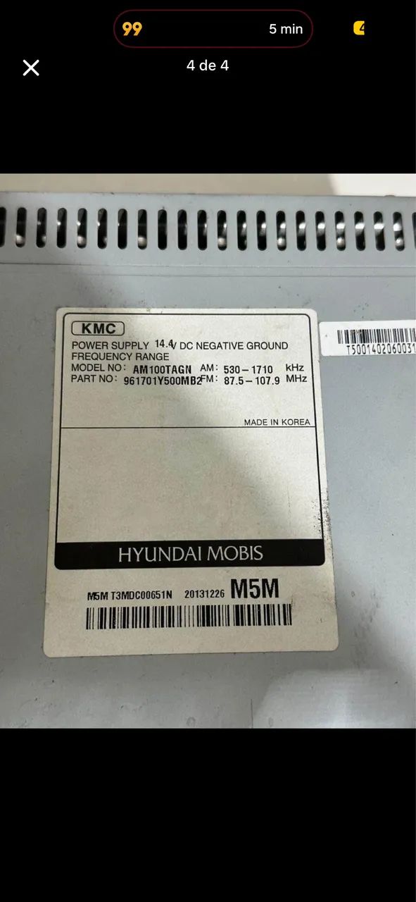 Rádio Som Original Kia Picanto 2012 à 2014 - Foto 4
