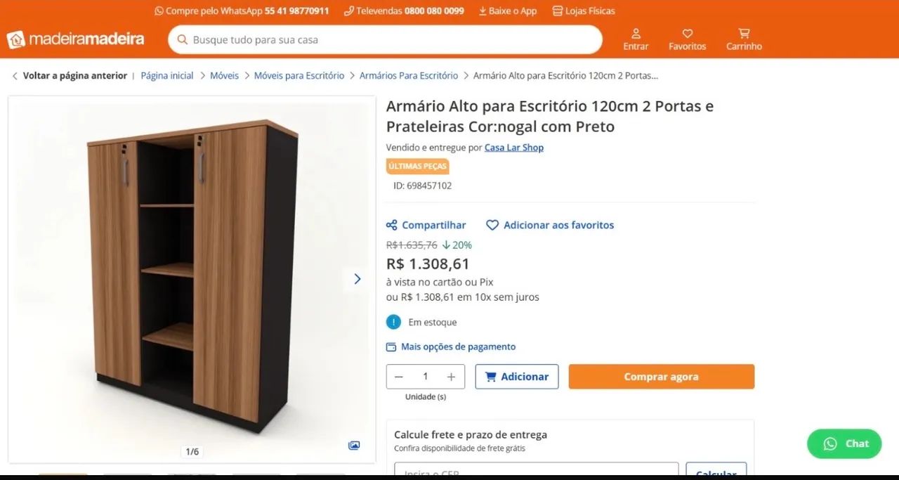 Armário Alto Escritório - Foto 3