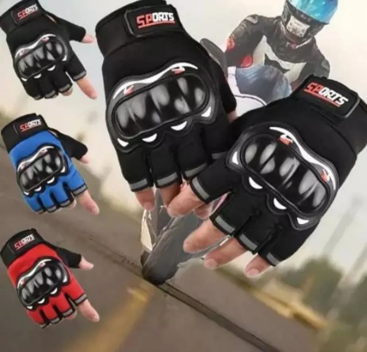 Luva motociclista 