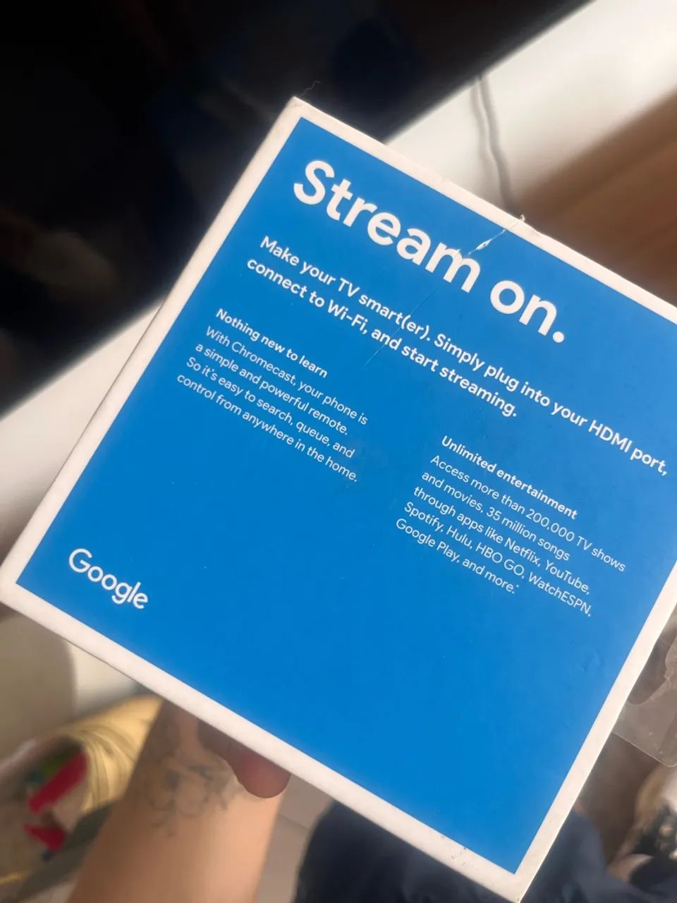 Chromecast Google 3ª geração Full HD com caixa - Foto 4