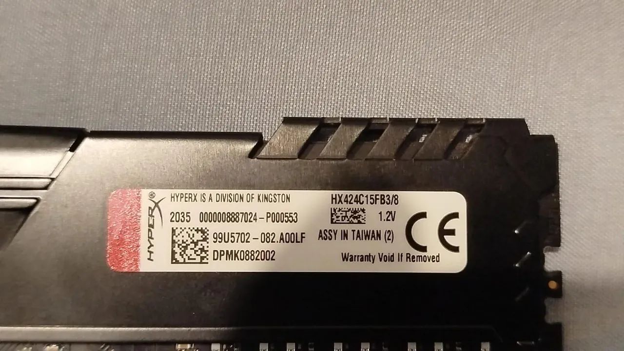 MEMÓRIA RAM KINGSTON HYPERX FURY DDR4 8GB 2400MHz - Foto 3