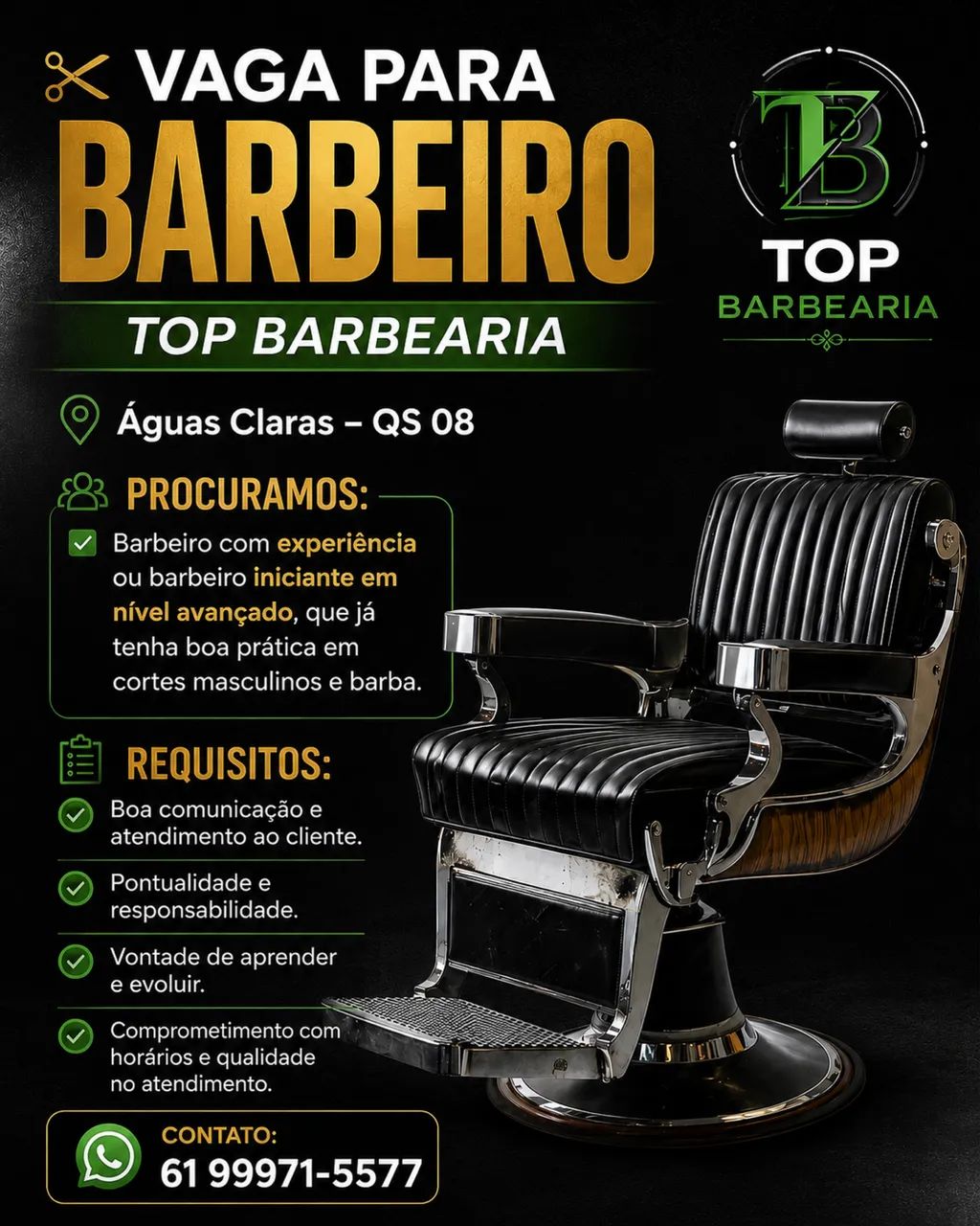 Vaga barbeiro