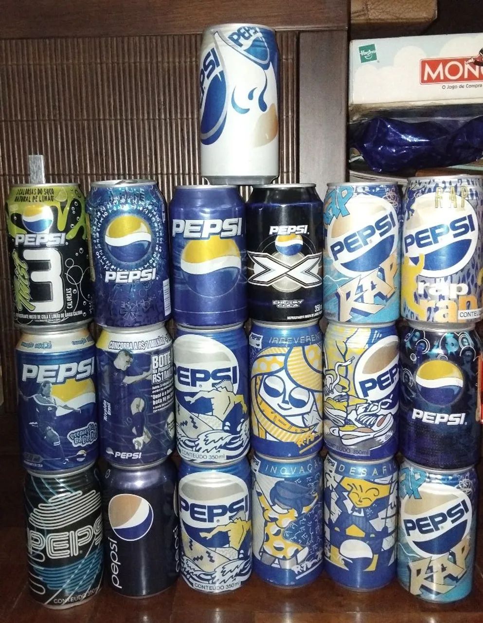 Latas Pepsi colecionaveis