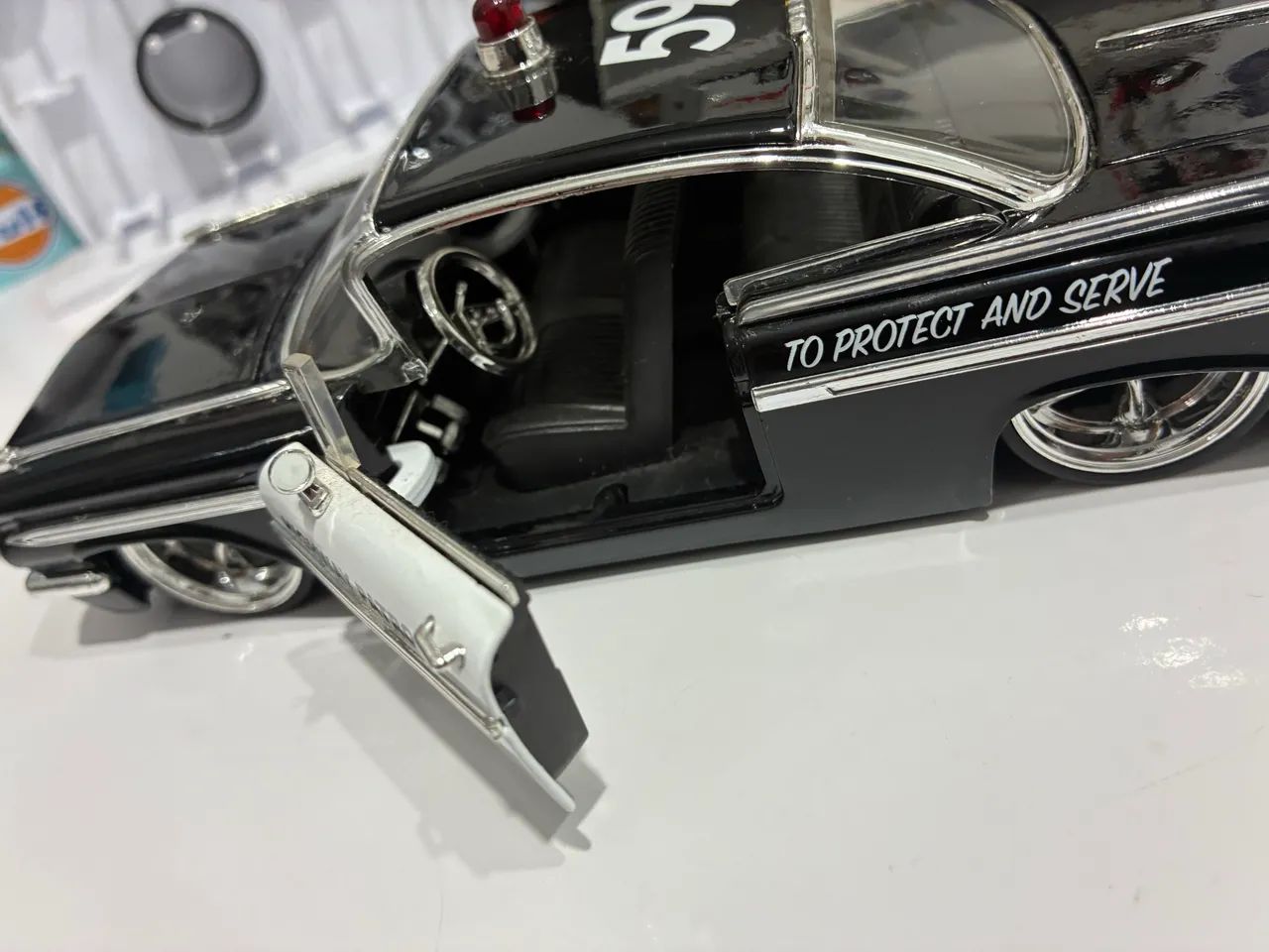 Miniatura chevy Impala 59 polícia  - Foto 5