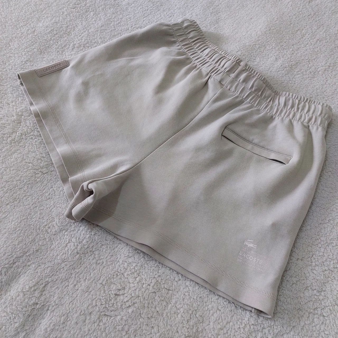 Short moletom bege lacoste 36 - Foto 3