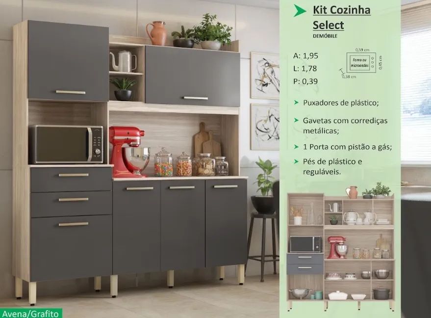 Armário de Cozinha Select 1,78m - Foto 2