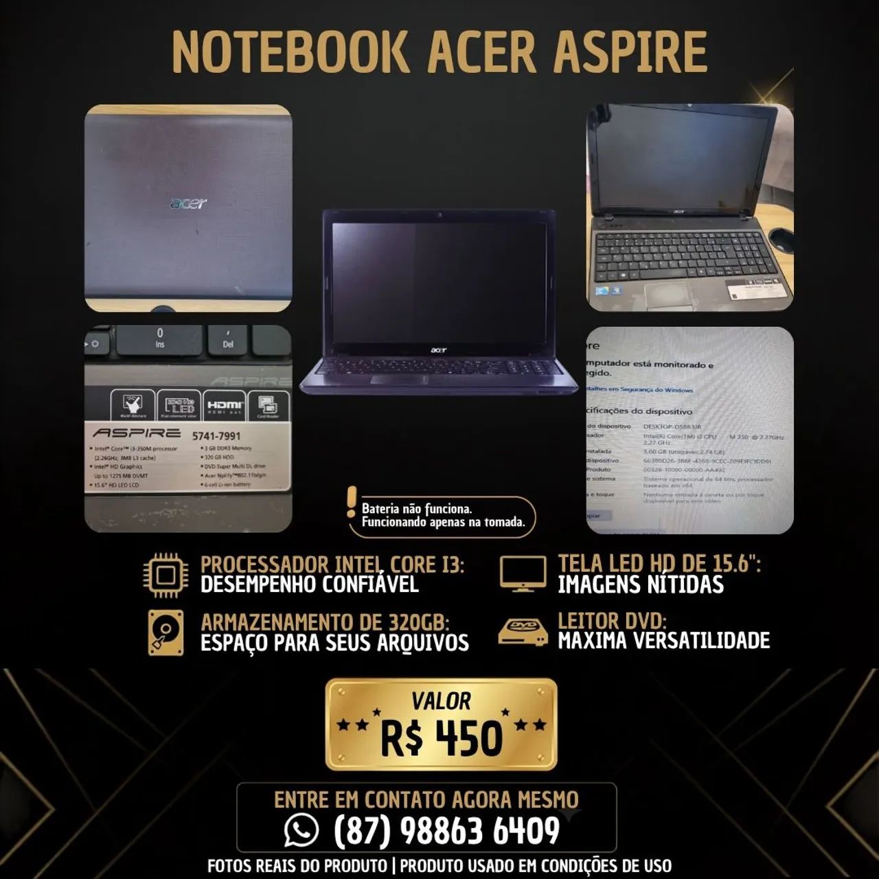 Notebook Acer Aspire