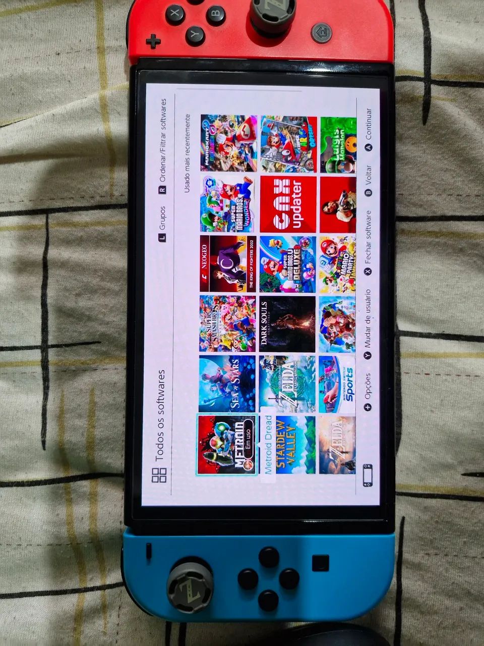 Switch OLED Desbloqueado 256GB - Foto 2