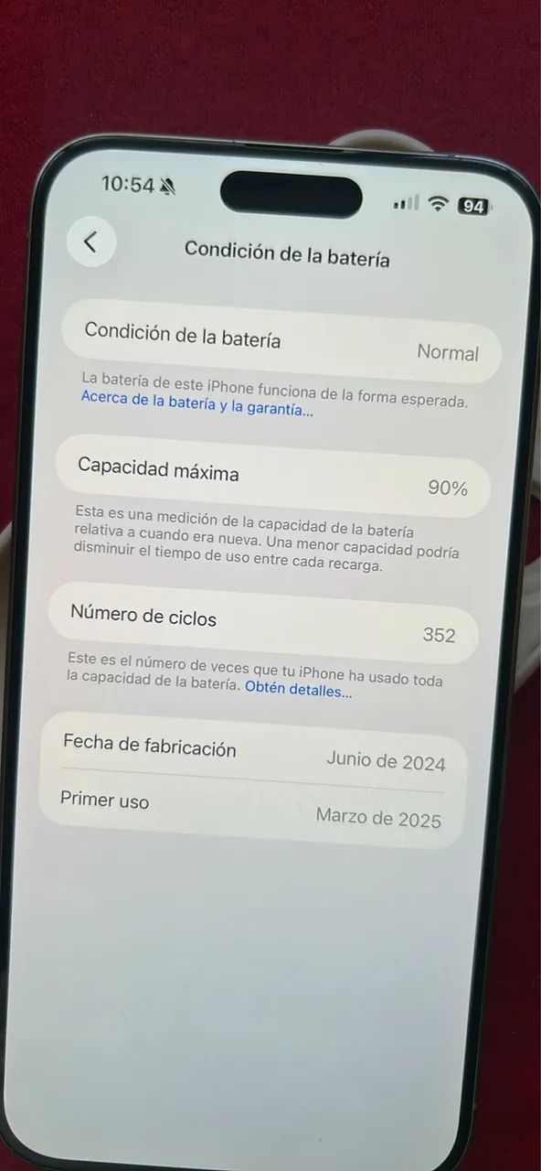 iPhone 15 pro Max 256 90% 