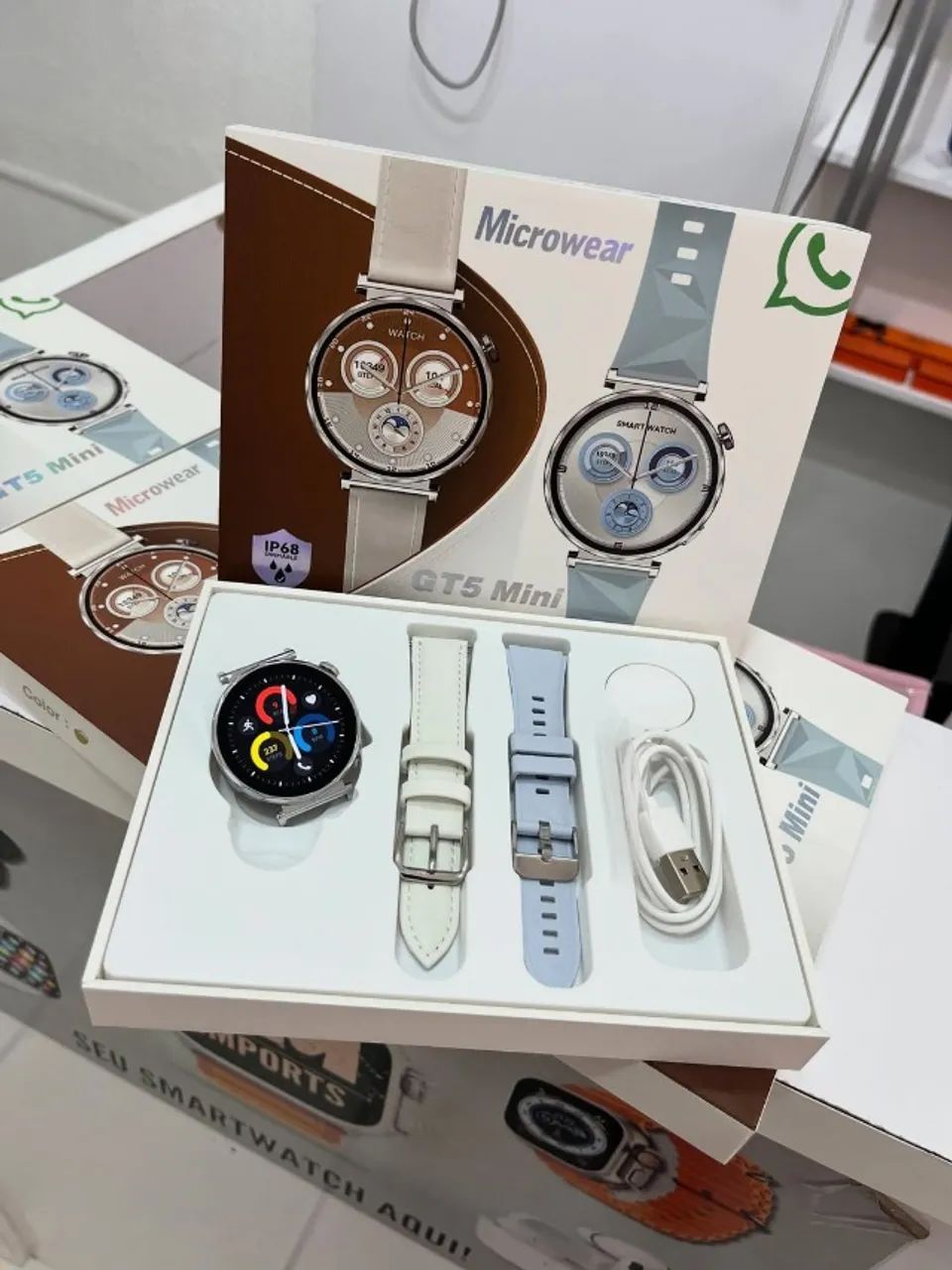 Smartwatch Microwear GT5 Mini | ChatGPT, WhatsApp e Ligações Bluetooth - Foto 2