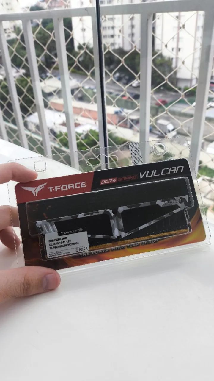 Memória RAM DDR4 16GB (2x8GB) 2666MHz T-Force Vulcan Gaming  - Foto 4