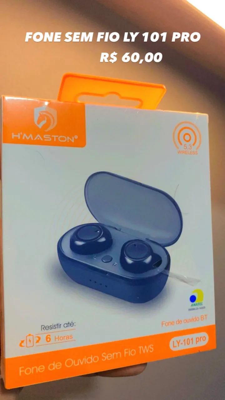 Fone sem fio ly 101 pro