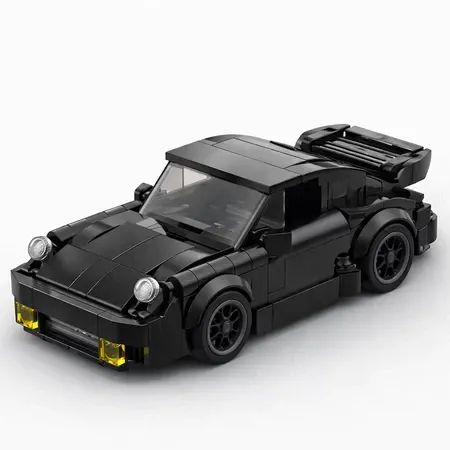Blackbird Porsche 930 Turbo - Estilo Lego - 355 Peças