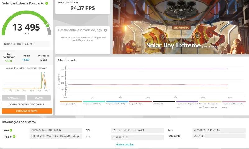 RTX 3070 TI Palit Gamingpro 8gb - Foto 5