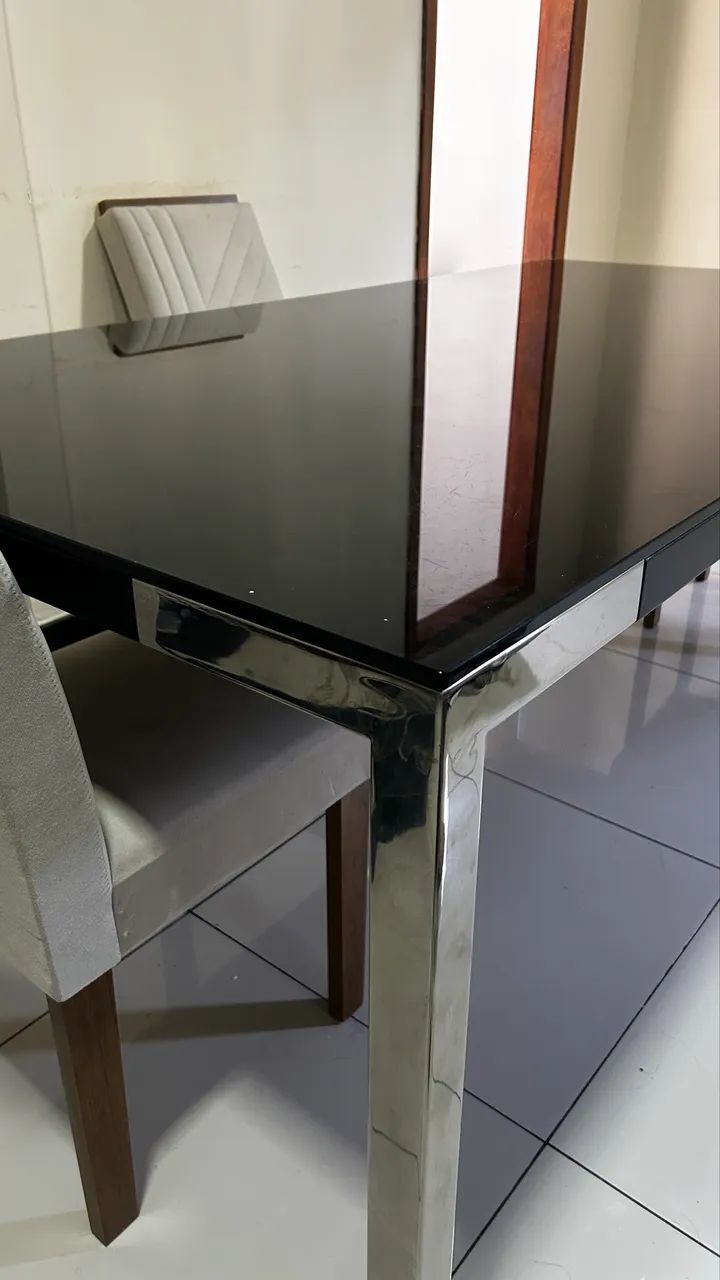 Mesa de vidro 8 lugares  - Foto 3