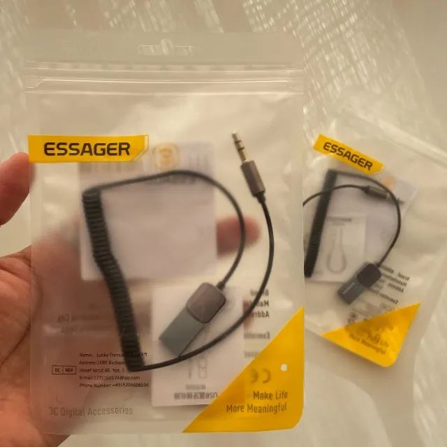 Adaptador Bluetooth 5.0 P2 para Som de Carro | Essager - Foto 2