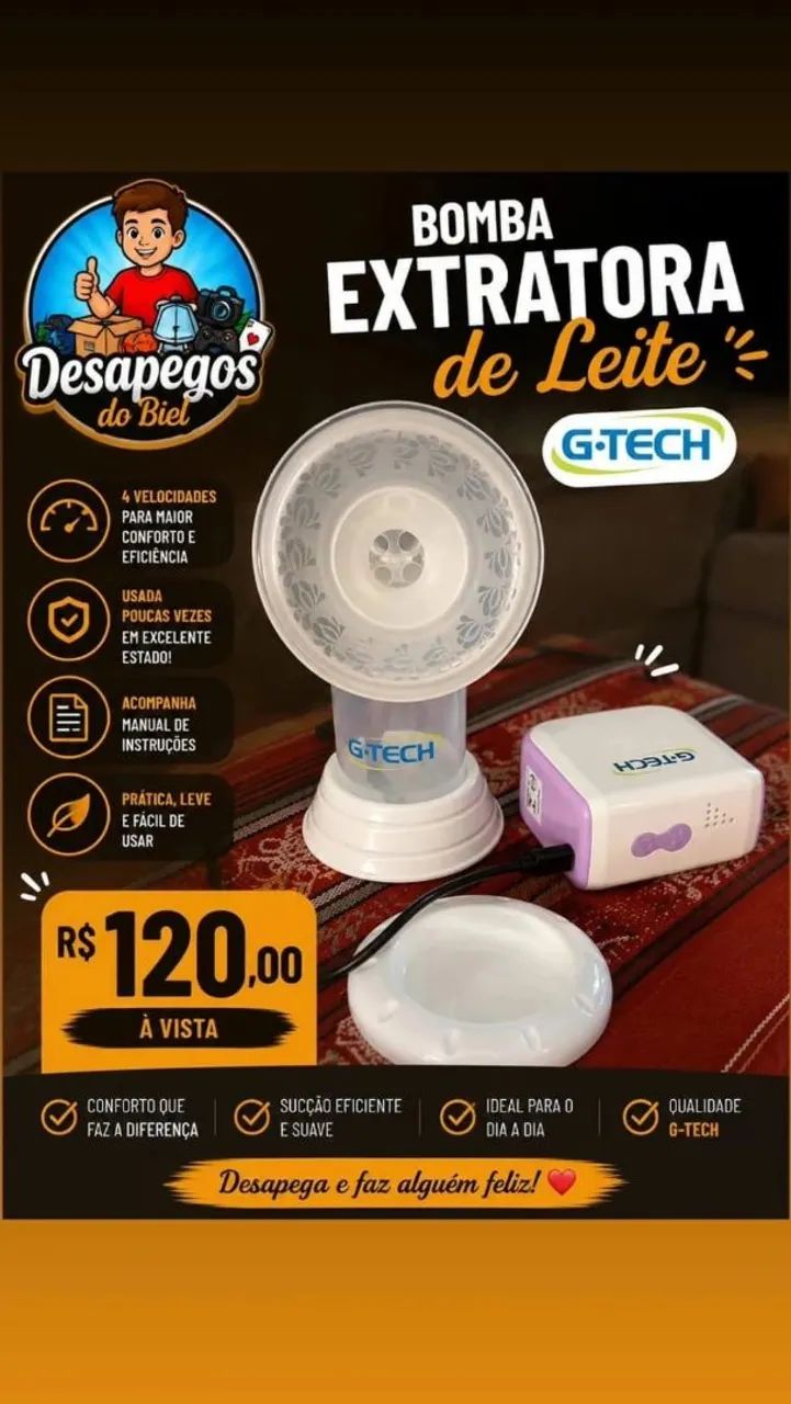 Bomba extratora de leite GTech