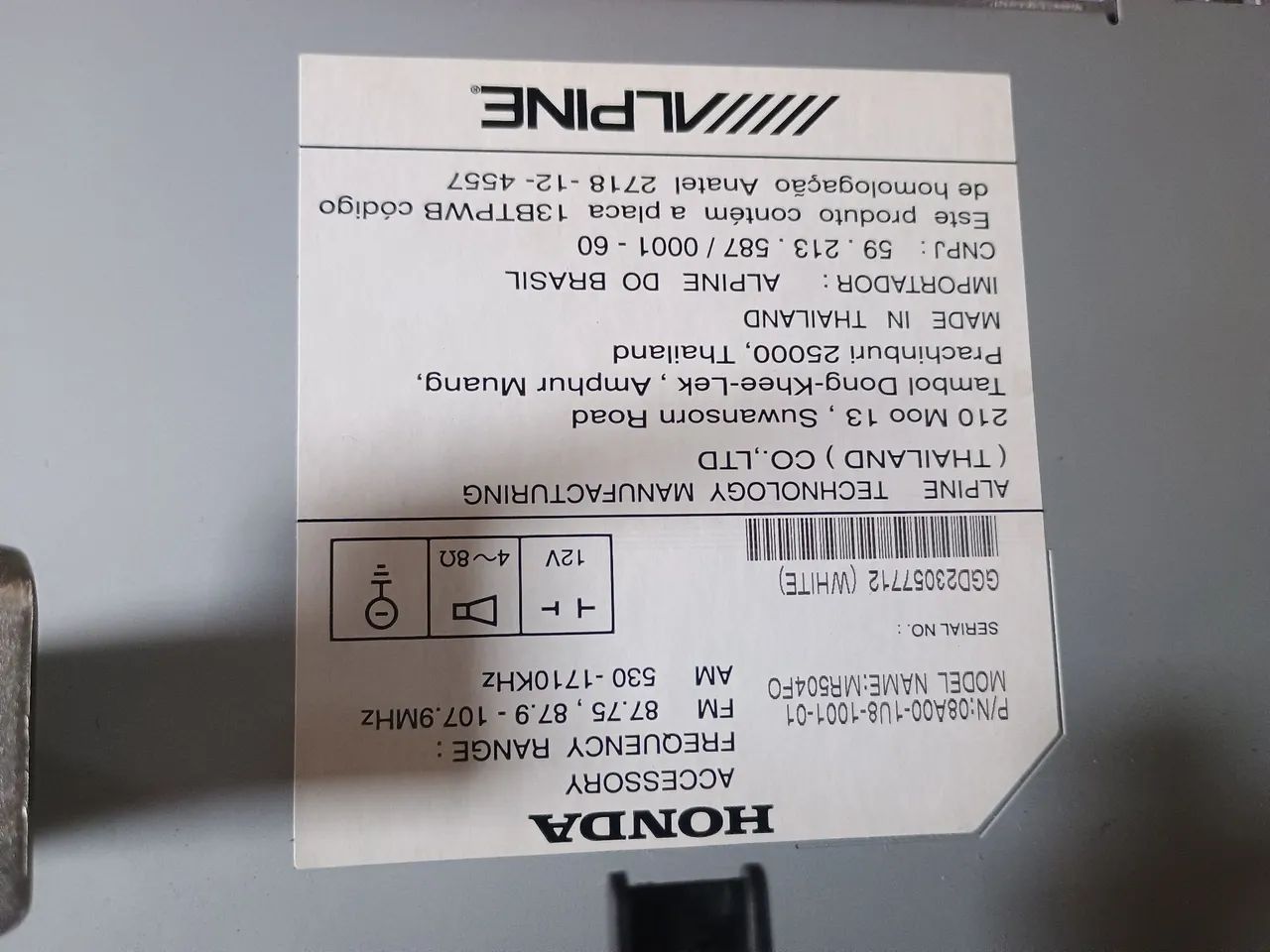 Som completo Honda Fit 2015 até 2020 com bluetooth original  - Foto 2