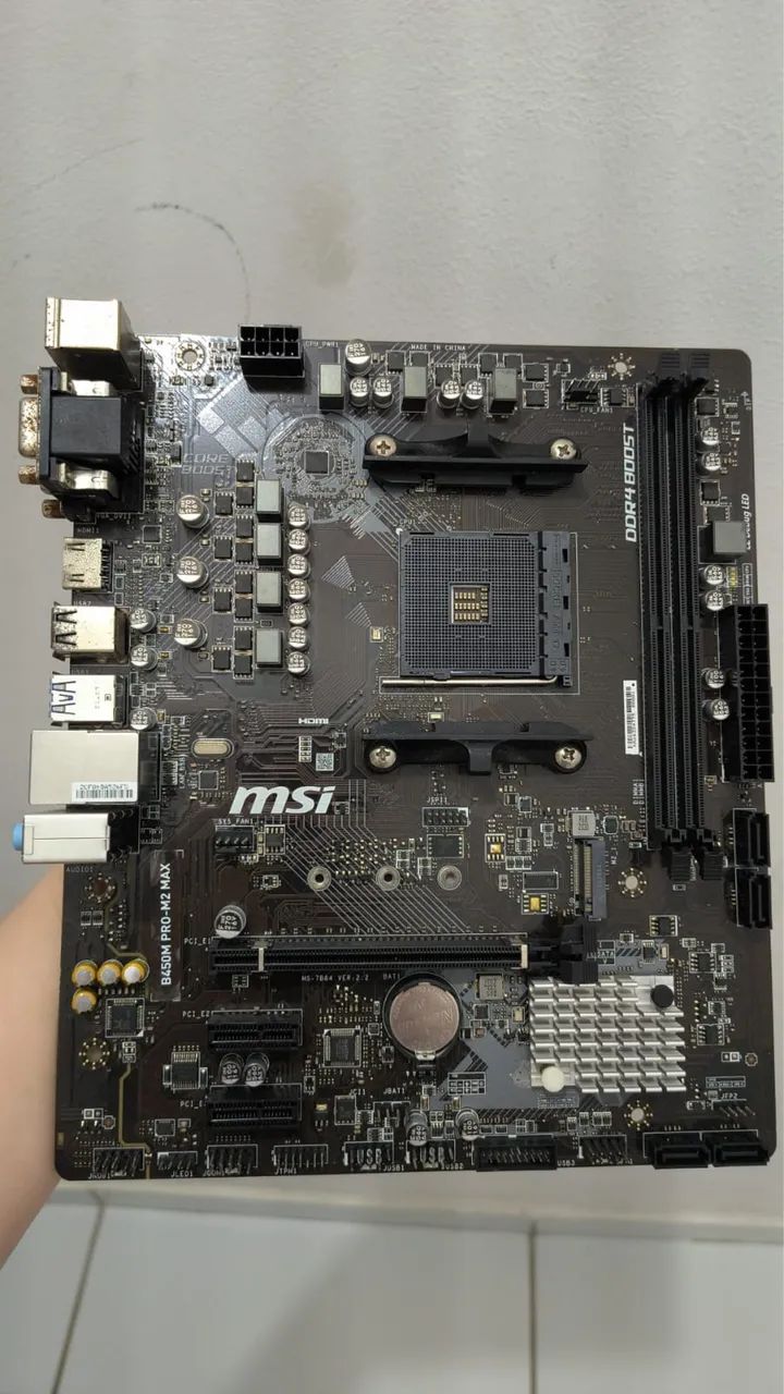 Placa mãe MSI b450m pro AM4 - Foto 4