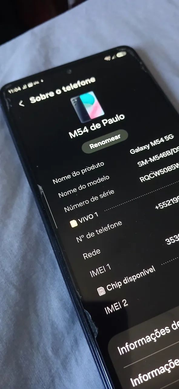 Vendo Celular Samsung M54 com 256 Gb de memória e nota fiscal - Foto 3