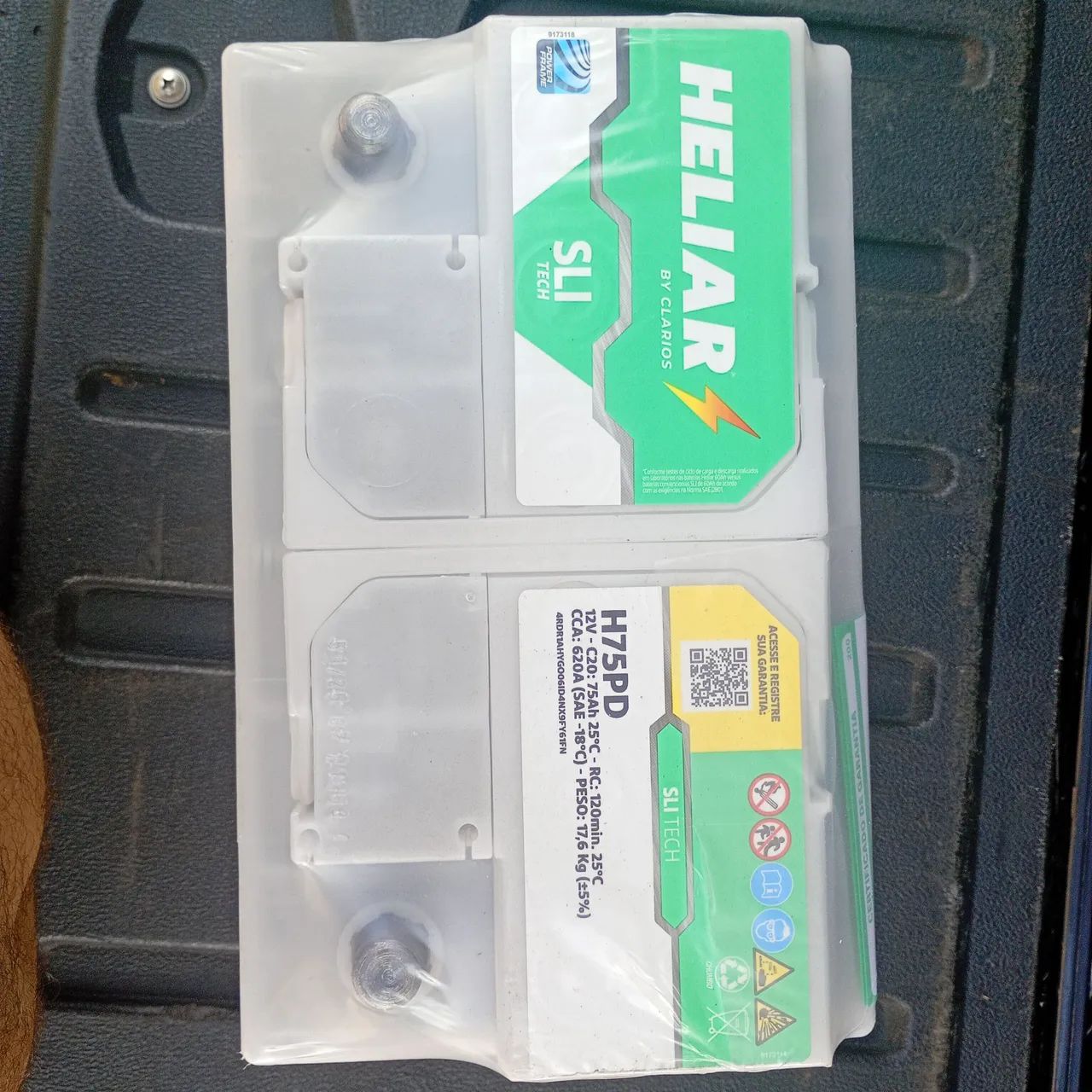 Bateria nova heliar 75hmp para camionetes - Foto 2