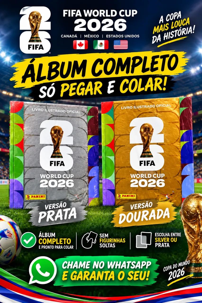 Álbum completo copa do mundo 2026 