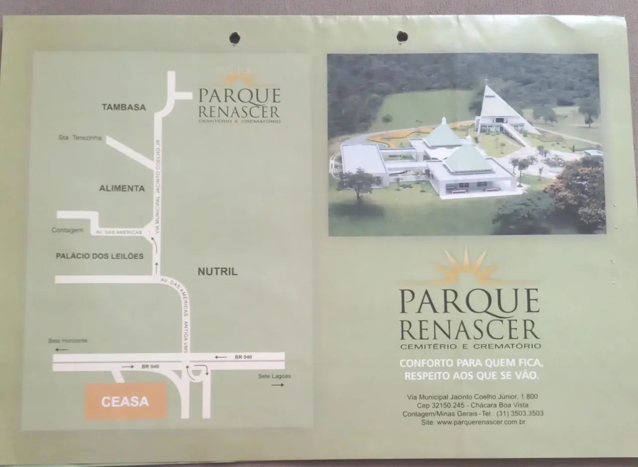 Vendo jazigo perpétuo 2 vagas Cemitério Parque Renascer - Foto 3