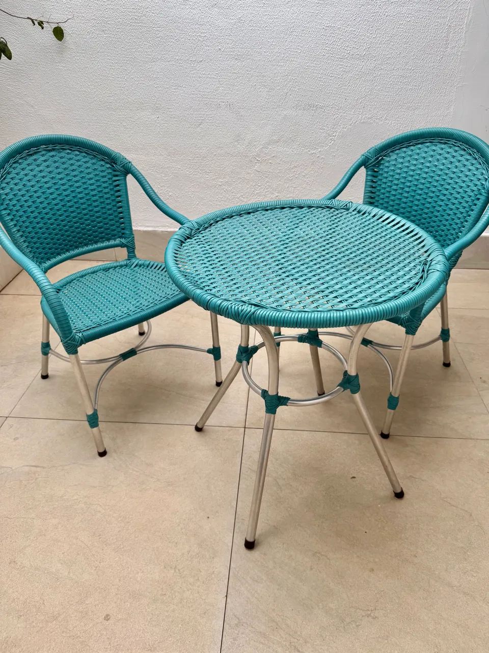 Mesa de varanda ou sacada com 2 cadeiras  - Foto 4