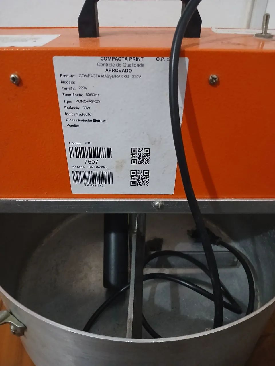 Compacta masseira 5kg 220v