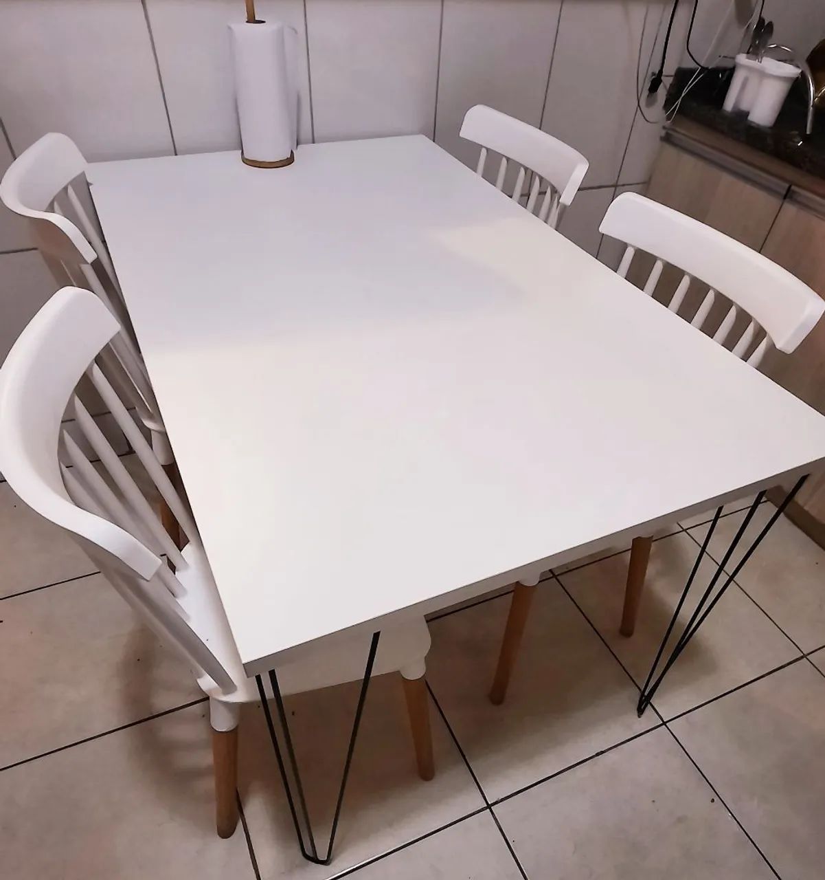 Mesa de jantar, pés hairpin (somente a mesa) - Foto 2