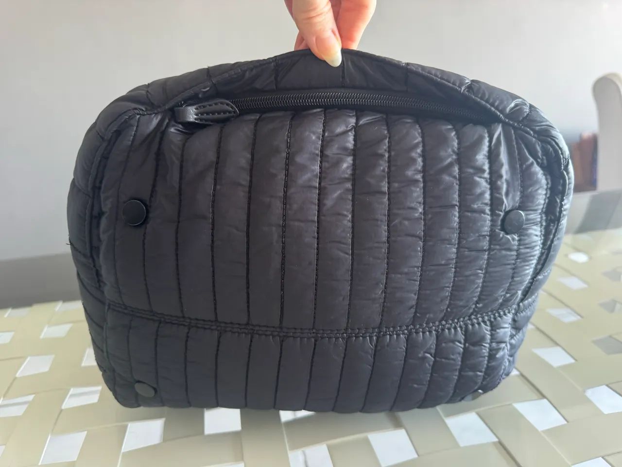 Bolsa matelassê Zara Preta - Foto 3